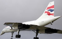 G-BOAF @ FZO - An unusual angle on Concorde, taken five seconds before the final Concorde landing ever. - by Adrian Pingstone