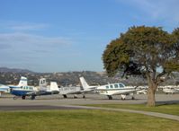 N4487S @ CMA - 1975 Beech A36 BONANZA, Continental IO-520-BA 285 Hp - by Doug Robertson