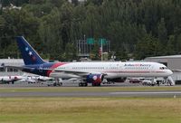 N958PG @ BFI - This Boeing 757 of Transmeridian has been chartered by John Kerry for campaign travel until the election. - by Andreas Mowinckel