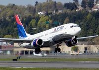 N3757D @ BFI - Delta 737 operating baseball charters. - by Andreas Mowinckel