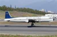 N351CE @ ANC - Everts Air Cargo C-118A at Anchorage International Airport - by Andreas Mowinckel