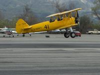 N69765 @ SZP - 1941 Boeing Stearman A75N1 (PT-17 KAYDET) as N2S-1, Continental W670-5 220 Hp, Takeoff Runway 22 - by Doug Robertson