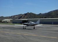 N43PB @ SZP - 2001 Broen GLASAIR III, Lycoming IO-540, taxi to Runway 22 - by Doug Robertson
