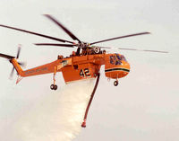 N178AC @ MHR - Demonstration of S-64F airtanker - by Bill Larkins