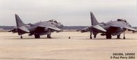 165306 @ NKT - The two Harriers slated for demo, but with thunderstorms, none were flown - by Paul Perry