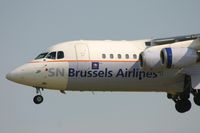 OO-DJP @ BRU - short to land on rnw 25L - by Daniel Vanderauwera