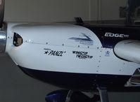 N111CD @ SZP - 1999 Zivco EDGE 540, Lycoming AEIO-540 330 hp, engine cowl, 'Just a Pirate Chasing Booty - by Doug Robertson
