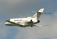 TC-VSC @ EGCC - Cool looking Turkish biz jet. - by Kevin Murphy