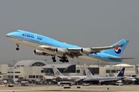 HL7498 @ LAX - Korean Air HL7490 (747-4B5) -FLT KAL18 - departing LAX RWY 25R enroute to Seoul, Korea (Incheon International Airport - RKSI). - by Dean Heald
