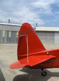 N57E @ SZP - 1937 Howard DGA-11 CUSTOM, P&W R-985-N Wasp Jr. 450 Hp, tail with Howard logo - by Doug Robertson