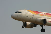 EC-HKO @ BRU - arrival of flight IB3216 - by Daniel Vanderauwera