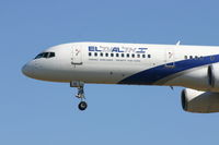4X-EBU @ BRU - arrival of flight LY331 - by Daniel Vanderauwera