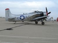 N965AD @ MER - Heritage Flight Museum Douglas AD-4N(A) as NX965AD taxying at West Coast Formation Clinic weekend @ Castle AFB, CA - by Steve Nation