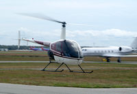 N88RD @ ISP - 88RD hover-taxiing from the Whiskey Pad with 745RS behind her. - by Stephen Amiaga
