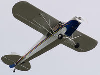 C-GJRF @ CAH3 - Wonderful 1946 J3 Cub departing from RWY 13 at Courtenay Airpark, Vancouver Island. - by Ken Wiberg