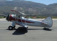 N32135 @ SZP - 1941 Waco UPF-7, Continental W670 220 Hp, taxi to Runway 22 - by Doug Robertson