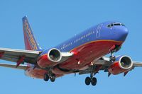 N434WN @ LAX - Southwest Airlines N434WN (FLT SWA217) from Houston William P Hobby (KHOU) on final approach to RWY 24R. - by Dean Heald