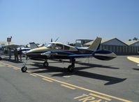 N6817T @ SZP - 1960 Cessna 310D Songbird III, two Continental IO-470 260 Hp - by Doug Robertson