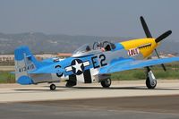 N51TK @ CMA - North American P-51D taxiing at Camarillo Airport (CMA). - by Dean Heald