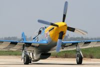 N51TK @ CMA - North American P-51D taxiing at Camarillo Airport (CMA). - by Dean Heald