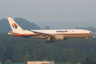 9M-MRK @ ZRH - Short final RWY34. - by Andy Graf-VAP