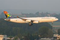 ZS-SLB @ ZRH - Final RWY34. - by Andy Graf-VAP