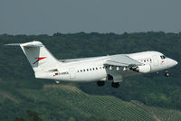D-AMGL @ VIE - Austrian Arrows Bae 146-200 taking off on RWY 16 - by Yakfreak - VAP