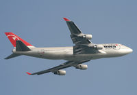 N676NW @ HKG - Northwest 747 - by Kevin Murphy
