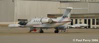 N83FN @ NTU - L3 Communications' Lear on the static display, packing some gear on her hardpoints - by Paul Perry