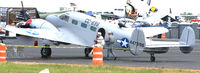 N7381C @ DAN - 1944 Beech C18S at the Danville Skyfest 2003 in Danville Va. - by Richard T Davis