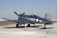 N83782 @ LAX - Chance Vought F4U-1 Corsair on the ramp at the LAX Flight Path Museum for the fund-raising gala. - by Dean Heald