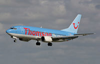G-THON @ EGHH - Boeing 737 500 - by Les Rickman