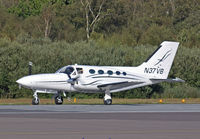 N37VB @ EGHH - Cessna 412C Golden Eagle - by Les Rickman