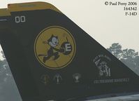 164342 @ NTU - The proud tail of VF-31's birds.  So long Grumman Felix. - by Paul Perry