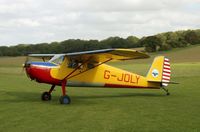 G-JOLY @ POPHAM - CESSNA 120 - by martin rendall