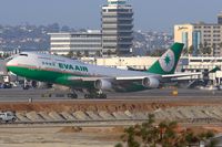 B-16411 @ LAX - EVA Air B-16411 (FLT EVA11) departing RWY 25R enroute to Chiang Kai Shek Int'l (RCTP). [Canon 30D, Canon 300mm f/2.8L IS] - by Dean Heald