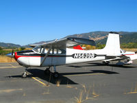 N5639B @ O60 - 1956 straight-tailed Cessna 182 @ Cloverdale Municipal Airport, CA - by Steve Nation