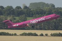 HB-JVF @ VIE - Helvetic Fokker 100 - by Yakfreak - VAP