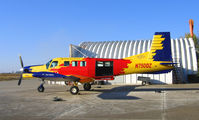 N750DZ @ DWA - Utility Aircraft.com Sky Dancers Sky Divers 2004 Pacific Aerospace (NZ) 750XL with jump door open @ Yolo County Airport (Davis), CA - by Steve Nation