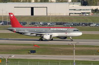 N364NW @ DTW - old colors - by Florida Metal