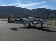 N78YB @ SZP - 1950 Beech B35 BONANZA, Continental E-185-8 196/185 Hp, refueling - by Doug Robertson