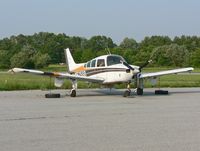 N525SB @ FWN - A 1977 Beech Sierra receives some TLC in the heat of the summer. - by Daniel L. Berek