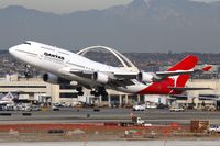 VH-OED @ LAX - Qantas VH-OED (FLT QFA8) departing RWY 25R enroute to Sydney Int'l (YSSY). - by Dean Heald
