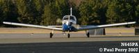 N645PA @ ISO - She's back down, headed in for the night - by Paul Perry