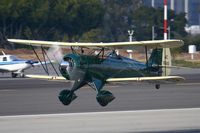 N110AS @ SMO - 2005 WACO Classic Aircraft YMF-F5C N110AS taking off from RWY 21. - by Dean Heald