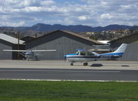 N2051S @ SZP - 1975 Cessna 210L CENTURION, Continental IO-520-L 300 Hp, taxi back to Rwy 04 - by Doug Robertson