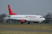 TF-ELN @ BOH - FLYGLOBESPAN BOEING 737 - by Patrick Clements
