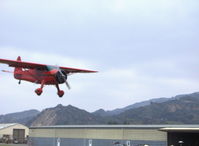 N57E @ SZP - 1937 Howard DGA-11 CUSTOM, P&W R-985-N Wasp Jr. 450 Hp, landing Rwy 22 - by Doug Robertson