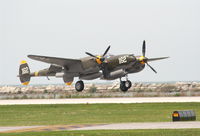 N138AM @ BKL - P-38 - by Florida Metal