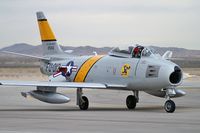 N186AM @ KLSV - Air Museum - Chino, California / 1952 North American/Sharpe F86F Sabre - Aviation Nation 2006 - by Brad Campbell